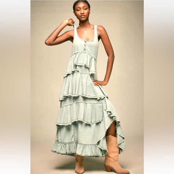 casual linen dress designs wedding guest CAMELLIA Color:Floral Leaves tulle dresses Easy front button closure EN SAISON Lira Short-Sleeve